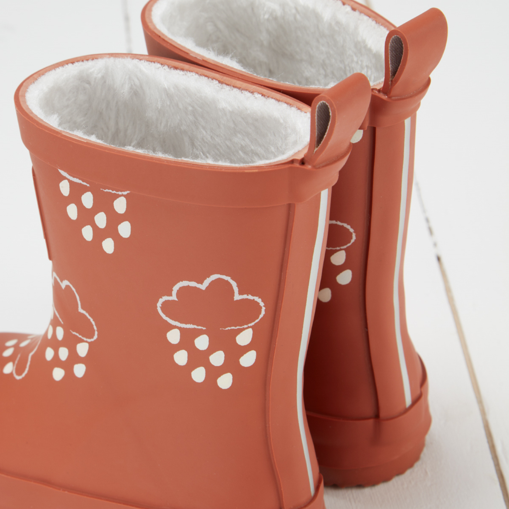 Burnt Orange Colour Changing Kids Wellies kapbulaorganics