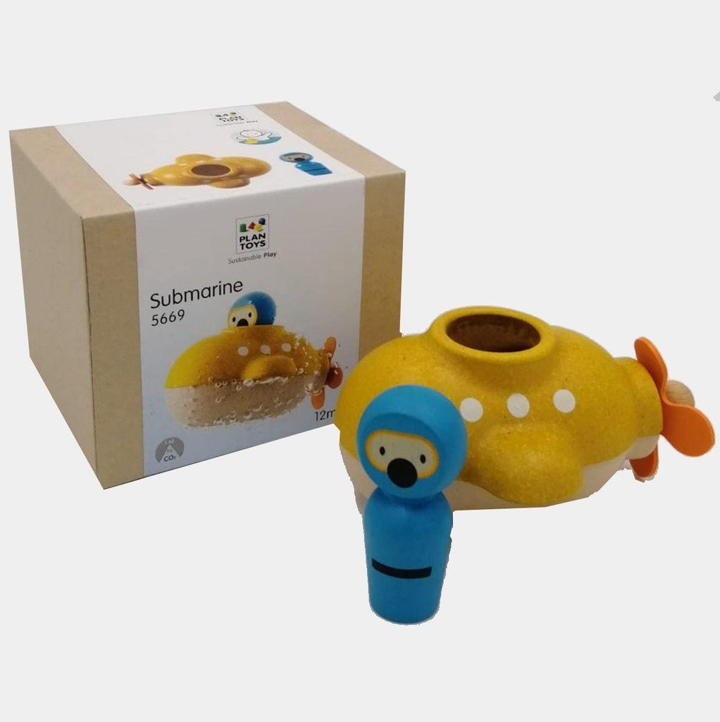 Plan Toys Submarine Bath Toy - kapbulaorganics